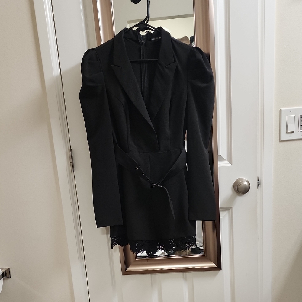 Elegant Black Women's Romper